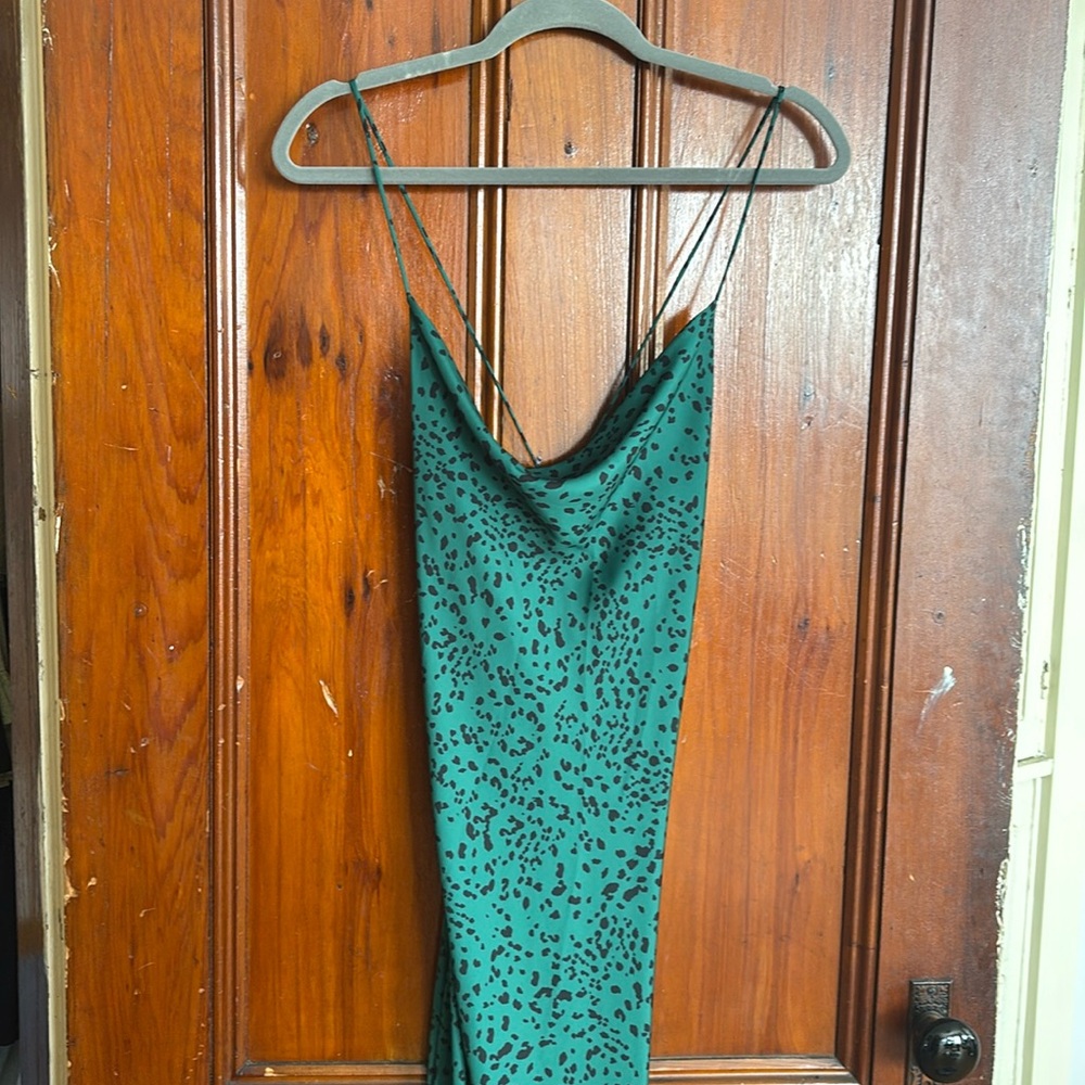 Resa Madison midi satin slip dress size small